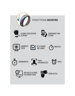 Montre Connectée SMARTY 2.0 Noir Mixte TEAM - SW034A