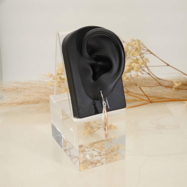 Boucles d'oreilles AÉLYS en Or 375/1000 Bicolore - AE-B40116
