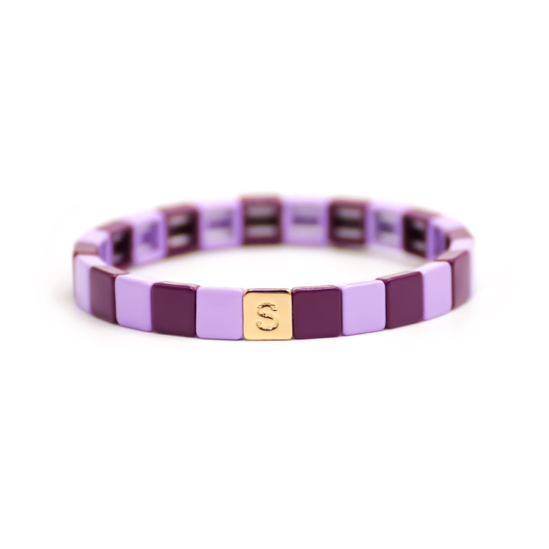 Bracelet ARCHI - SIMONE A BORDEAUX Carré Violet