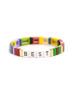 Bracelet WE ARE FAMILY - SIMONE A BORDEAUX Multicolore - BEST