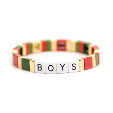 Bracelet WE ARE FAMILY - SIMONE A BORDEAUX Multicolore - BOYS