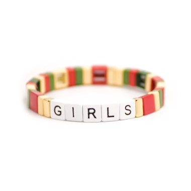 Bracelet WE ARE FAMILY - SIMONE A BORDEAUX Multicolore - GIRLS