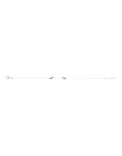 Bracelet AÉLYS en Argent 925/1000 et Oxyde Violet - AE-BR6OZ0106