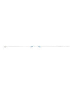 Bracelet AÉLYS en Argent 925/1000 et Oxyde Bleu - AE-BR6OZ0109