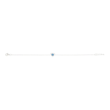 Bracelet AÉLYS en Argent 925/1000 et Oxyde Bleu - AE-BR6OZ0115