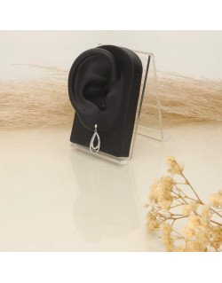 Boucles d'oreilles AÉLYS en Argent 925/1000 et Oxyde Blanc - AE-B6OZ0196