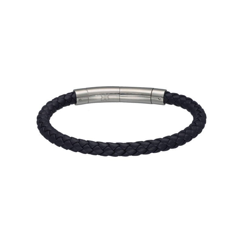 Bracelet FOSSIL Homme Cuir et Perles Noires - JF03994040