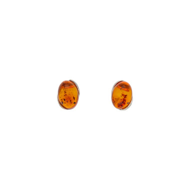 Boucles d'oreilles AÉLYS en Argent 925/1000 et Ambre  - AE-B6AB0019