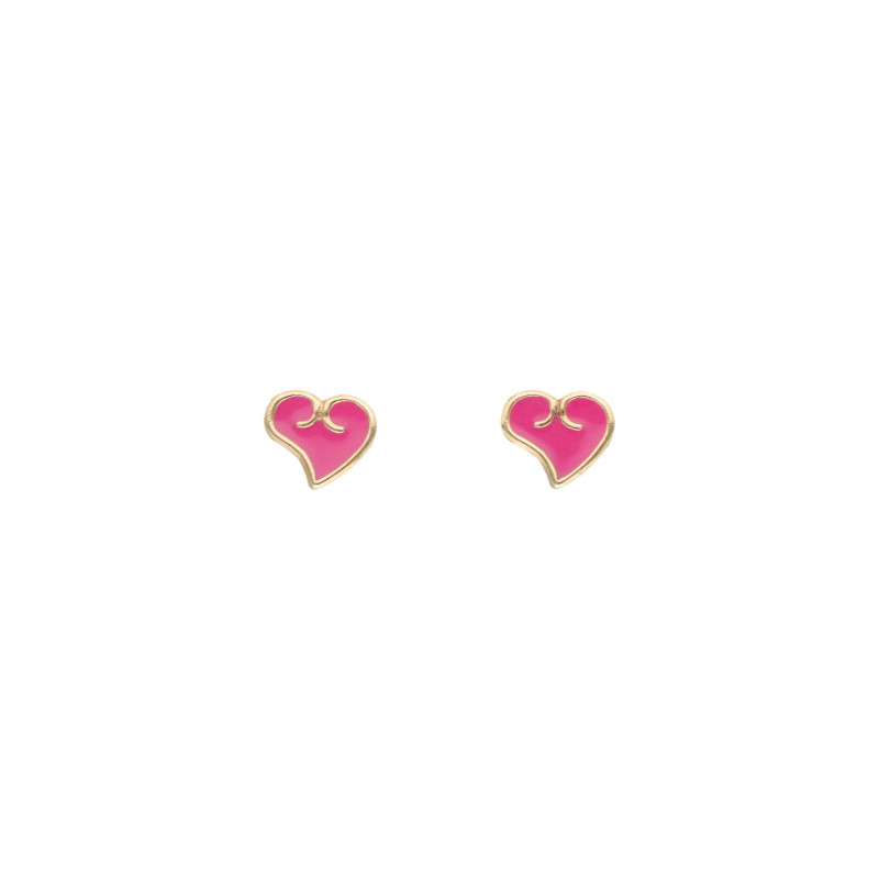Boucles d'oreilles Coeur AÉLYS en Or 375/1000   - AE-B40121