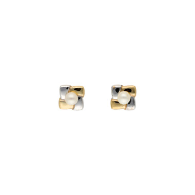 Boucles d'oreilles AÉLYS en Or 375/1000 et Perle  - AE-B4PL0014