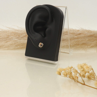 Boucles d'oreilles AÉLYS en Or 375/1000 et Saphir - AE-B4SA0004