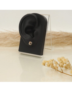 Boucles d'oreilles AÉLYS en Or 375/1000 et Saphir - AE-B4SA0004