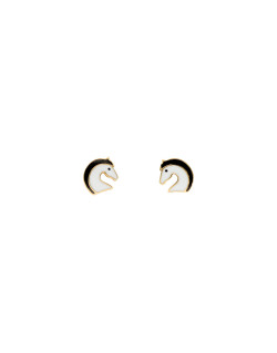 Boucles d'oreilles Tête de Cheval AÉLYS en Or 375/1000  - AE-B40125