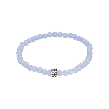 Bracelet CAIRN par ETIKA avec Agate Bleue - AE-BR7AG0008