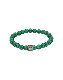 Bracelet CAIRN par ETIKA avec Malachite Verte - AE-BR7ML0009