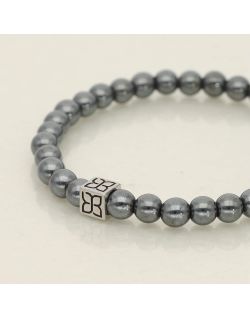 Bracelet CAIRN par ETIKA avec Hématite Noire - AE-BR7HE0003