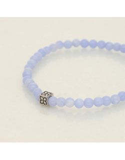 Bracelet CAIRN par ETIKA avec Agate Bleue - AE-BR7AG0008