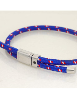 Bracelet ETIKA en Acier et Corde Multicolore - AE-BR70151