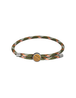 Bracelet ETIKA en Acier et Corde Multicolore - AE-BR70152