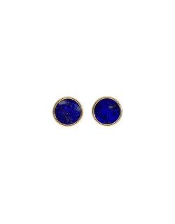 Boucles d'oreilles AÉLYS en Or 375/1000 et Lapis-lazuli Bleu - AE-B4LA0001