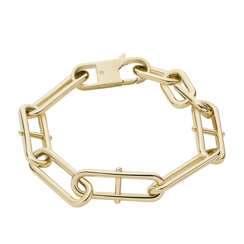 Bracelet D-LINK - FOSSIL Femme Chaîne en Acier Doré - JF04234710