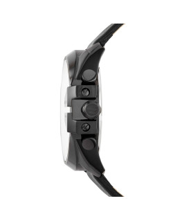 Montre MEGA CHIEF - DIESEL Bracelet Cuir Noir - DZ4323