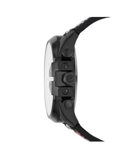 Montre MEGA CHIEF - DIESEL Bracelet Nylon et Silicone Noir avec Logo - DZ4512