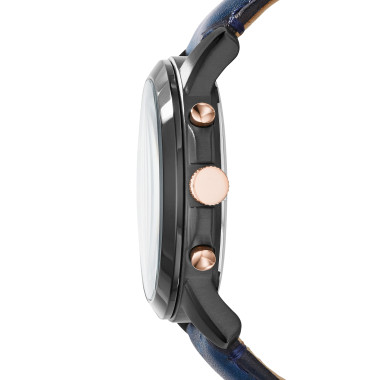 Montre GRANT - FOSSIL Homme Bracelet Cuir bleu - FS5061