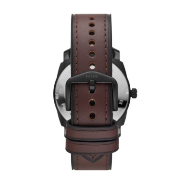 Montre MACHINE - FOSSIL Homme Bracelet Cuir Marron - FS5901