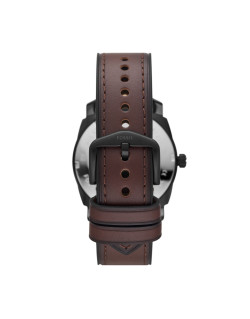 Montre MACHINE - FOSSIL Homme Bracelet Cuir Marron - FS5901