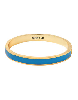 Bracelet Jonc BANGLE - BANGLE UP en Laiton Doré et Laque Colorée Bleu - BUP17B07BFA41