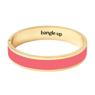 Bracelet Jonc BANGLE - BANGLE UP en Laiton Doré et Laque Colorée Rose Ispahan - BUP17B12BFA11