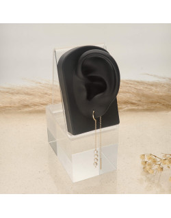 Boucles d'oreilles AÉLYS en Or 375/1000 et Perle Blanche - AE-B4PL0016