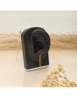 Boucles d'oreilles ETIKA en Acier Jaune avec Chainettes  - AE-B70065