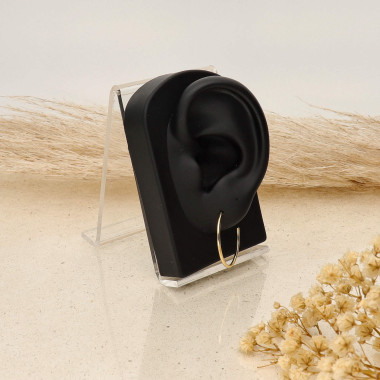 Boucles d'oreilles Créoles AÉLYS en Argent 925/1000 Jaune - 25 mm - AE-B60214