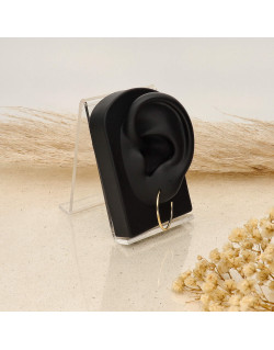 Boucles d'oreilles Créoles AÉLYS en Argent 925/1000 Jaune - 25 mm - AE-B60214