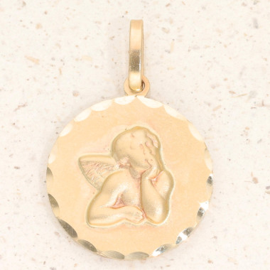 Médaille Ange AÉLYS en Or 375/1000 - AE-P40042