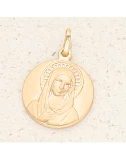Médaille Vierge Marie AÉLYS en Or 375/1000 - AE-P40043