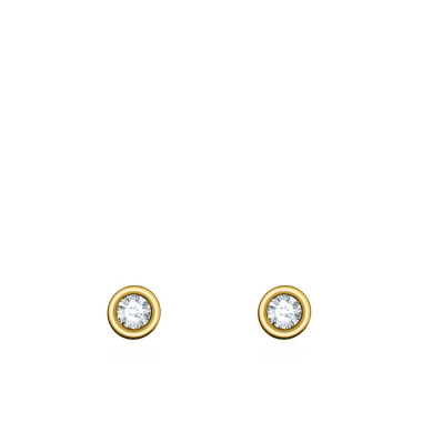 Boucles d'oreilles BRILLANT - AGATHA en Argent 925/1000 Jaune - 02390113-137-TU