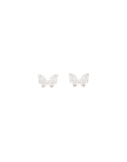 Boucles d'oreilles Papillons AÉLYS en Argent 925/1000 avec Oxydes - AE-B6OZ0238