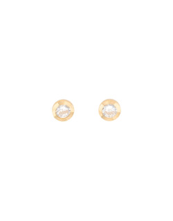 Boucles d'oreilles AÉLYS en Argent 925/1000 Jaune avec Oxydes - AE-B6OZ0247