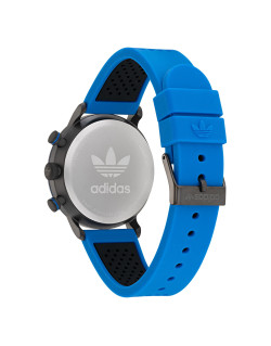 Montre ADIDAS - CODE ONE CHRONO Mixte Bracelet Silicone Bleu - AOSY22015