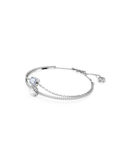 Bracelet STILLA - SWAROVSKI en Métal Blanc et Cristaux Bleu - 5668244