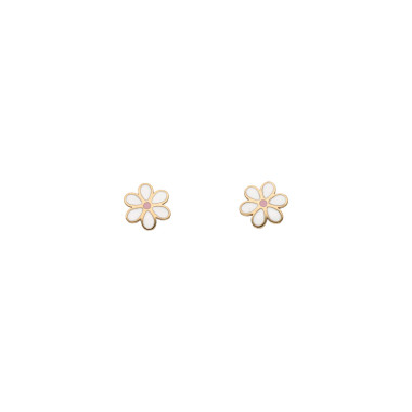Boucles d'oreilles Fleur AÉLYS en Or 375/1000 - AE-B40184