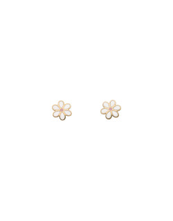 Boucles d'oreilles Fleur AÉLYS en Or 375/1000 - AE-B40184