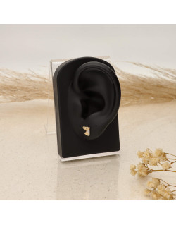 Boucles d'oreilles Cheval AÉLYS en Or 750/1000 Bicolore - AE-B30005