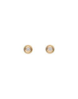 Boucles d'oreilles AÉLYS en Or 375/1000 et Diamant 0,07 carat HSI2 - AE-B4DT0034