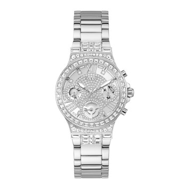 Montre MOONLIGHT - GUESS Femme Bracelet Acier Argenté - GW0320L1