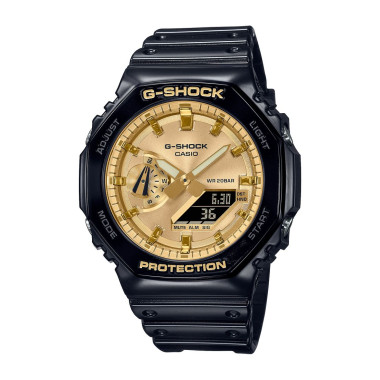 Montre G-SHOCK Homme Bracelet en Résine Noir - GA-2100GB-1AER
