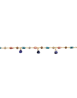 Bracelet ANDROMAQUE - UNE A UNE avec Lapis Lazuli Bleu - BRANDB5